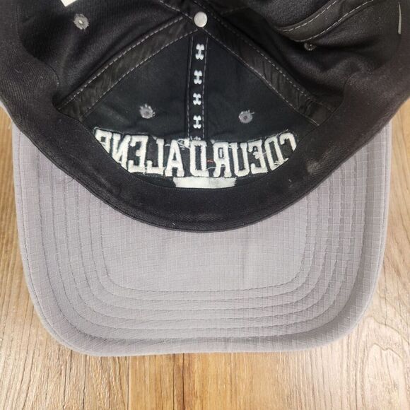 Coeur d'Alene Golf Course Under Armour Strapback Hat Cap Gray 3D Floating Green - Picture 8 of 10